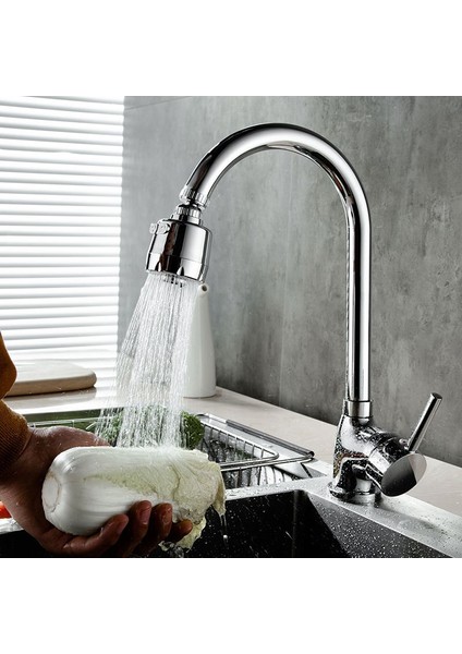 3 Fonksiyonlu Krom Oynar Musluk Başlığı (5224)