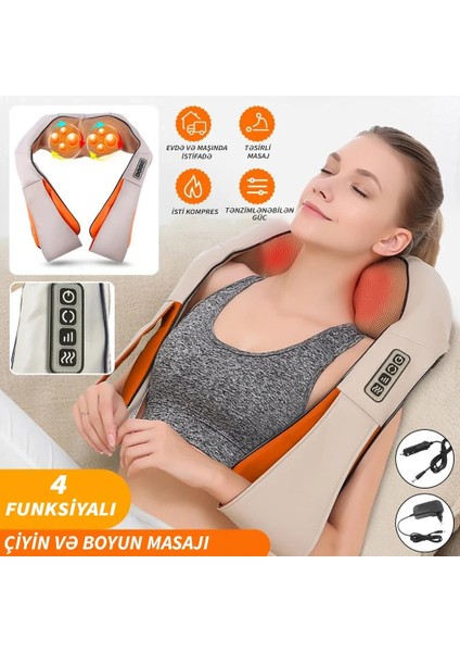 Ovmalı ve Isıtmalı Boyun Masaj Aleti