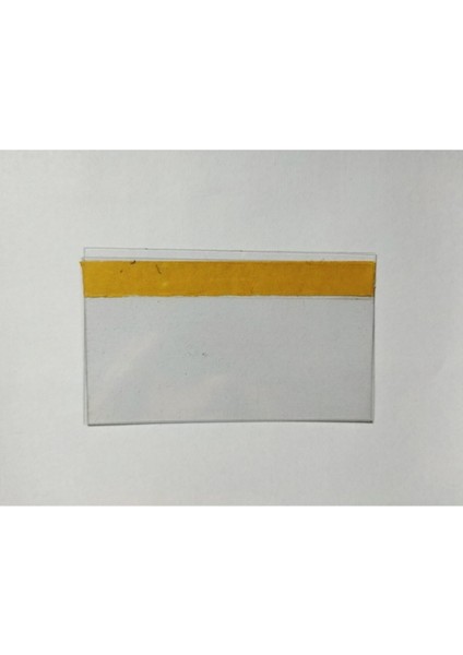 Pvc Yapışkanlı V Tipi Plastik Raf Etiketlik 6 cm x 10 cm - 25'li Paket - PR-60100