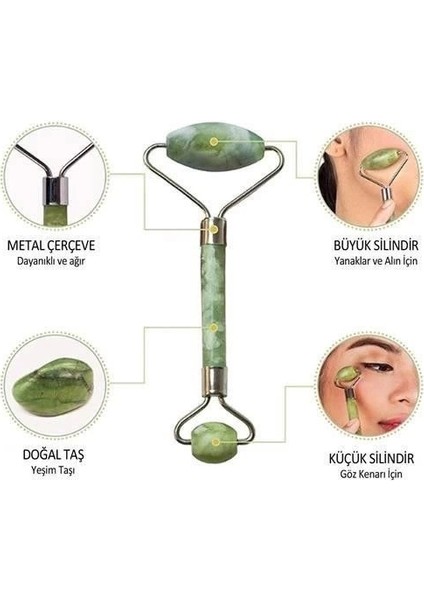 Yeşim Taşı Çift Taraflı Cilt Masaj Aleti modelleri
