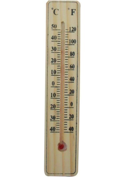 Ahşap Oda Sıcaklığı Sıcaklık Ölçümü Termometresi Küçük Boy