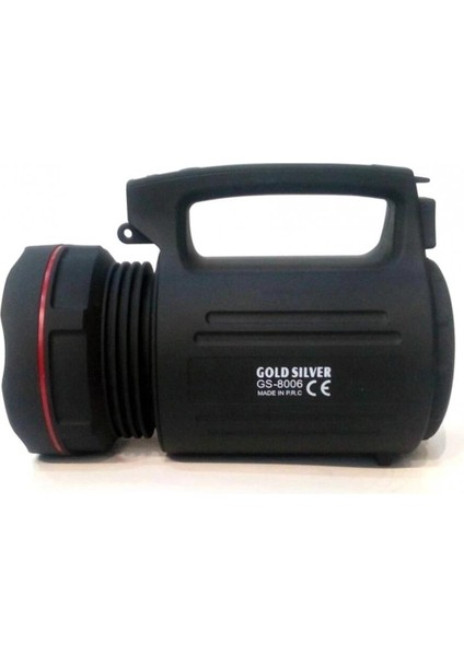 GS-8006 Parlak Ledli Taşınabilir Şarj Edilebilir El Feneri 15W
