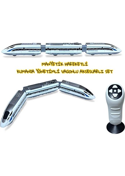 Uzaktan Kumandalı Müzikli LED Işıklı Manyetik Mıknatıslı Birleşim Yerleri 49 Parça 264 cm Tren Seti modelleri