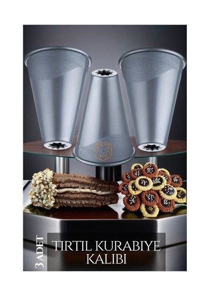 Hsnet 3 Lü Tırtıl Kurabiye Şekillendirici Fracassi Design - BI001V-4XRJ60