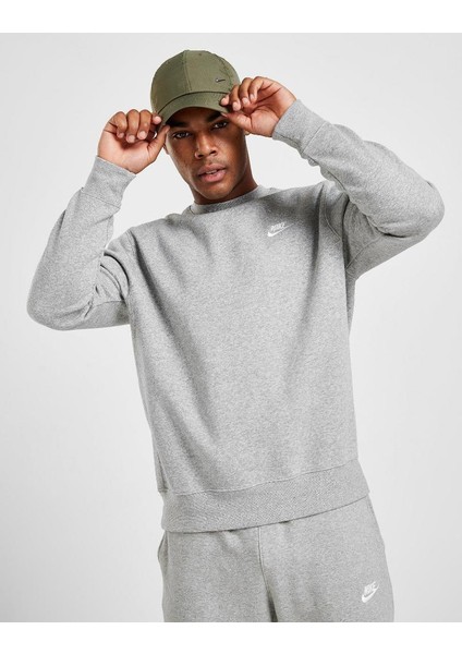 Nsw Club Fleece Crew Gri Erkek Sweatshirt fiyatları