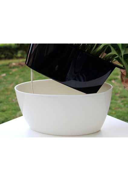 Kendinden Sulamalı Parlak Oval Akıllı Saksı (Büyük Boy) fiyatları