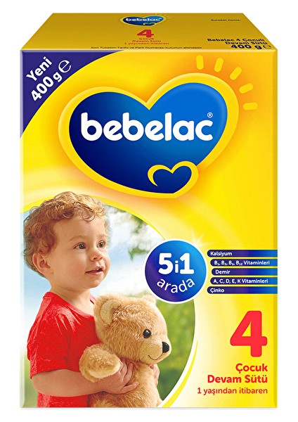 4 Çocuk Devam Sütü 400 G (4 Adet)