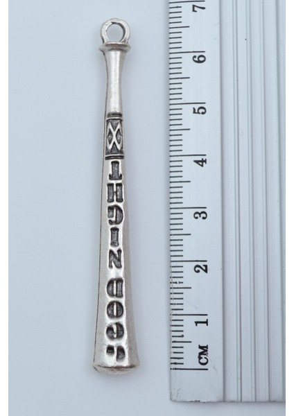 2'li Beyzbol Sopası Şimşek Flash Gümüş Kaplama Kolye Seti modelleri