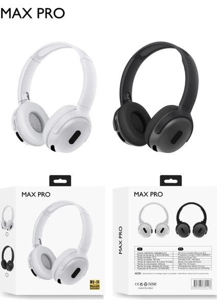 Max Pro Bluetooth/aux Girişli Kulak Üstü Kulaklık fırsatları