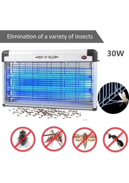 30W Büyük Boy Sinek Sivrisinek Öldürücü Haşere
