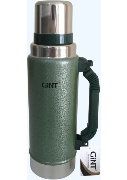 Gint 1.25 Litre Paslanmaz Çelik Termos 24 Saat Sıcak 12 Saat Soğuk Yeşil indirimleri