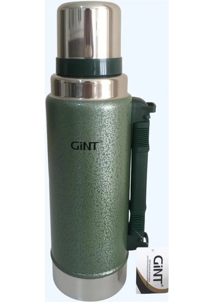 Gint 1.25 Litre Paslanmaz Çelik Termos 24 Saat Sıcak 12 Saat Soğuk Yeşil