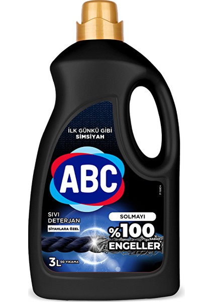 Sıvı Bakım Deterjanı Siyahlar 50 Yıkama 3000 ml (5 Adet)