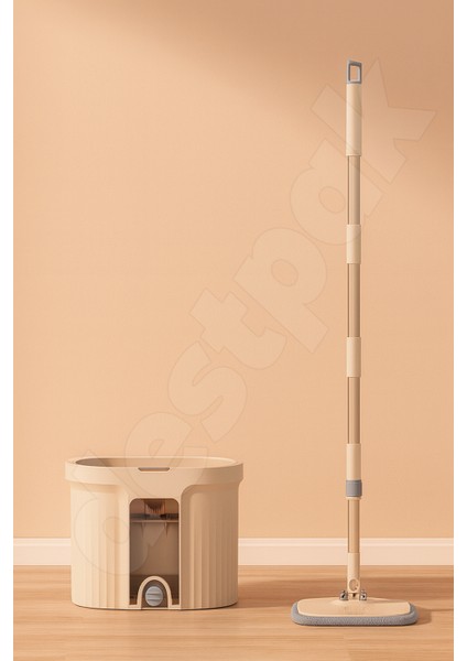 Kirli ve Temiz Su Ayıran Mop - 3 Adet Bezli - Ekstra Kaliteli - Döndürmeli Mop - Döner Paspas fiyatları