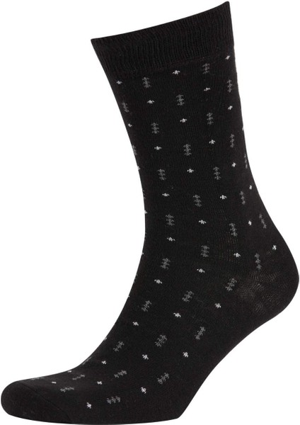 Erkek 5'li Pamuklu Uzun Çorap A7552AXNS