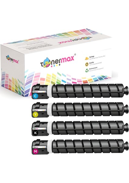Canon Imagerunner Advance C2225 Muadil Toner Seti / İRC2025 / Siyah - Mavi - Sarı - Kırmızı fiyatları