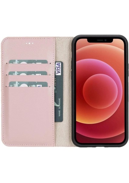 Apple iPhone 11 Pro Uyumlu Deri Cüzdanlı Kılıf Pembe fiyatları