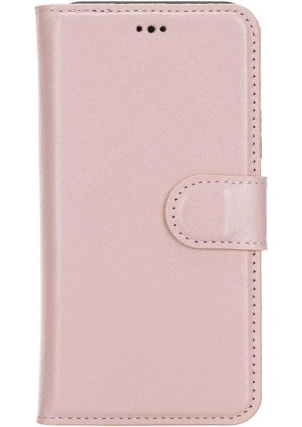 Apple iPhone 11 Pro Uyumlu Deri Cüzdanlı Kılıf Pembe modelleri