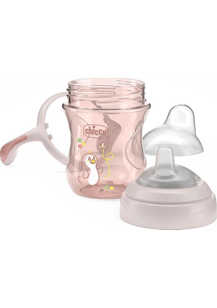Yumuşak Uçlu Alıştırma Bardağı 4+ Ay 200 ml Kız (5 Adet) modelleri