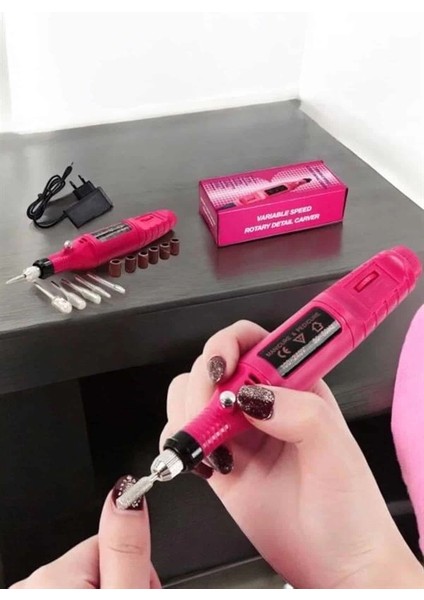 Nasır Temizleyici Manikür Pedikür Seti Elektrikli USB Girişli