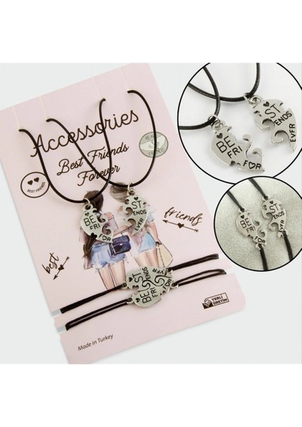 Ieg Best Friends Arkadaş Deri Set Kolye fiyatları