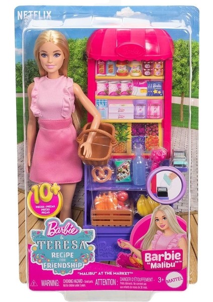 JCT05 Malibu Market Barbie ve Oyun Seti Barbie And Teresa Recipe For Friendship