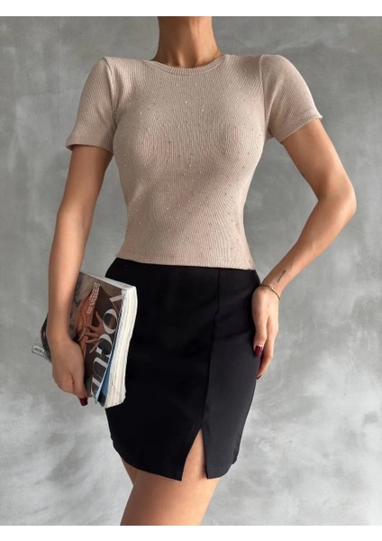 Taş Baskılı Kaş Korse Bluz