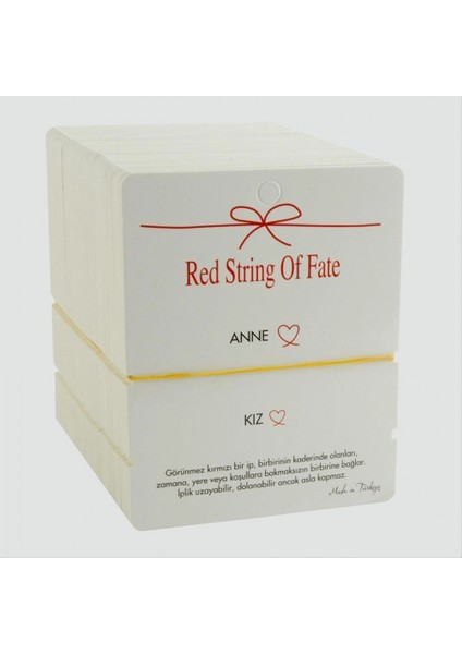 Ieg 2'li Anne Kız Yazılı Bileklik Kartı 200 Adet fiyatları