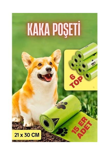 Turk Köpek Kaka Poşeti 90 Adet Köpek Dışkı Poşeti