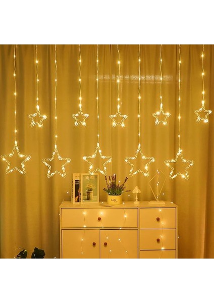 Yıldız Perde LED 10 Saçaklı