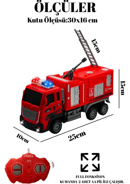 Uzaktan Kumandalı Itfaiye Arabası Sarj Edilebilir ve Işıklı fiyatları