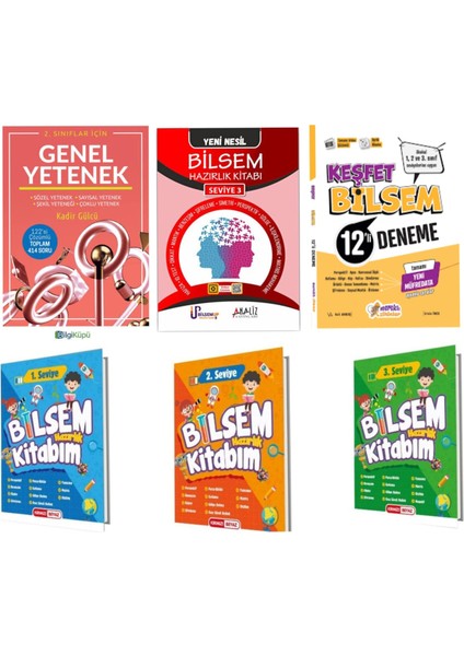 Bilsem Hazırlık Seti Sınava Hazırlık Kazandıran Tam Set Konu Soru Deneme Tam Set