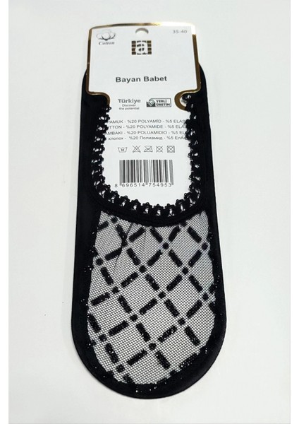 Ieg Çarpı Dantel Babet Çorap