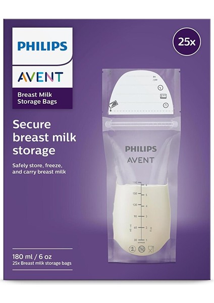 SCF60325 Anne Sütü Saklama Poşeti 25 Adet (2 Adet) modelleri