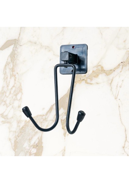 Kendiliğinden Yapışkanlı Siyah Paslanmaz Metal Bornoz ve Havlu Askılığı fırsatları