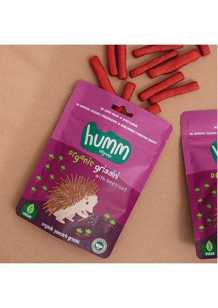 Organik Vegan Pancarlı Grissini 55 gr (3 Adet)