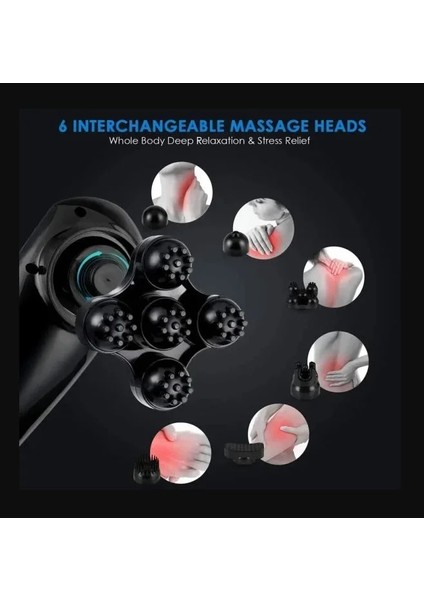 Magic Massager Plus JY-2024B Masaj Aleti Boyun Sırt Bacak Kol Karın Bel 6 Başlıklı indirimleri