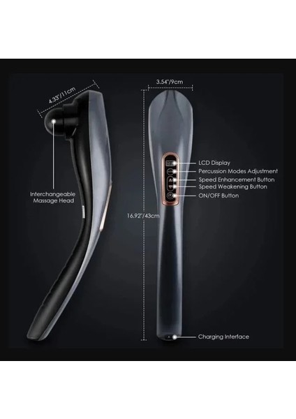 Magic Massager Plus JY-2024B Masaj Aleti Boyun Sırt Bacak Kol Karın Bel 6 Başlıklı