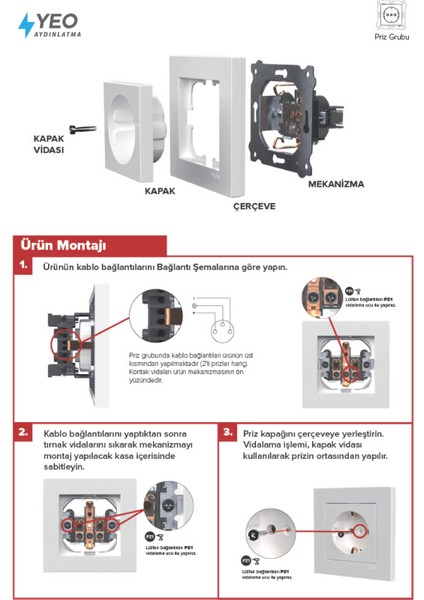 Metalik Siyah Topraklı Priz Çerçeveli fiyatları