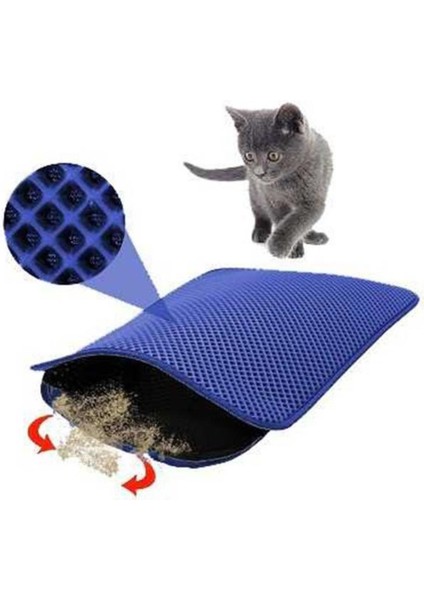 Kedi Tuvalet Önü Kum Toplayıcı Temizleyici Elekli Gri Paspas (5224) fiyatları