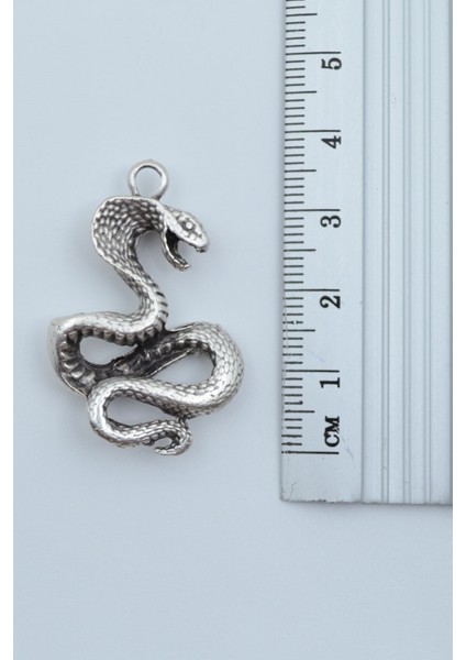 Kobra Yılan Gümüş Kaplama Kolye Ucu fiyatları
