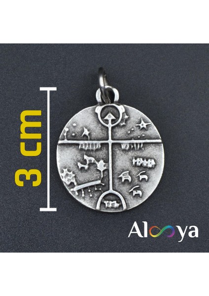 Türk Kam - Şaman Davulu Gümüş Kaplama Kolye Ucu fiyatları