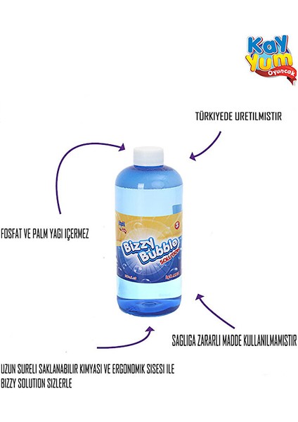 Bizzy Bubble Yedek Köpük 500G Asortili (3 Adet) fiyatları