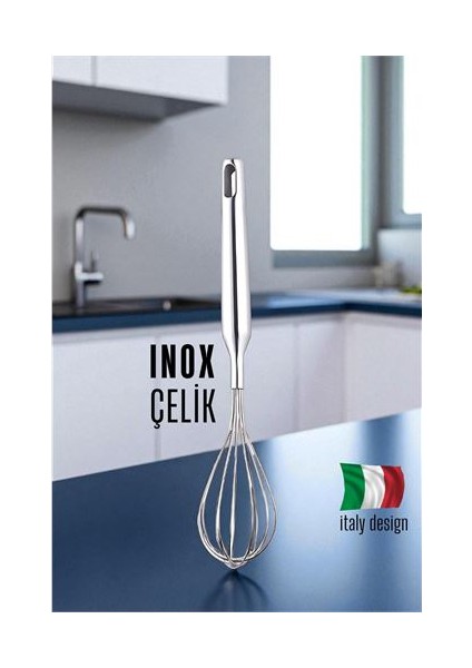 Hsnet Inox Çelik Çırpıcı Italyan Dizayn