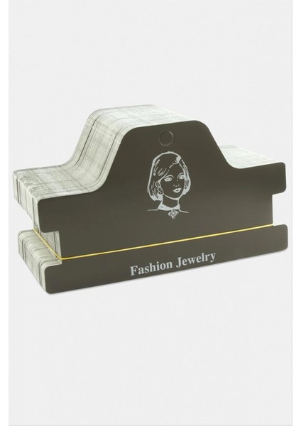 Siyah Renkli Tasma Kolye ve Saç Bandı Kartı