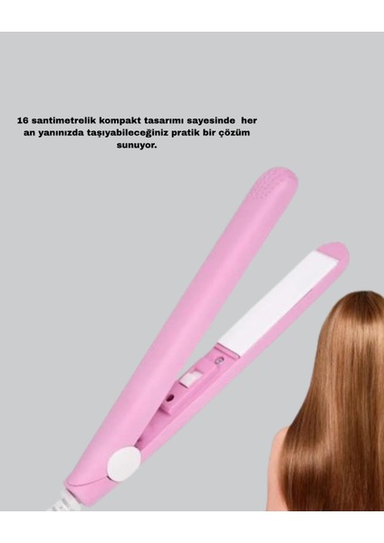 Seyahat Tipi Mini Saç Düzleştirici – Seramik Kaplama Hızlı Isınma Kompakt Tasarım indirimleri