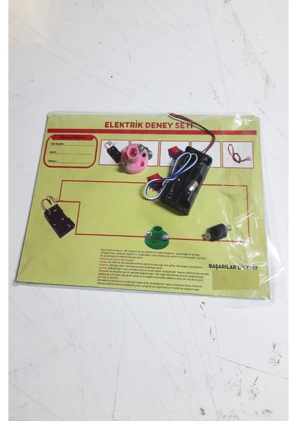 Okul Deney Seti - Elektrik Seti Ampul - Pil Yatağı - Duy -Düğme Seti modelleri