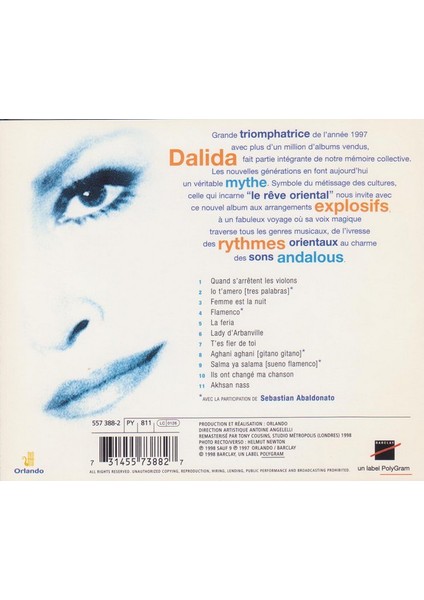 Dikkat CD Dalida – Le Rêve Oriental CD fiyatları