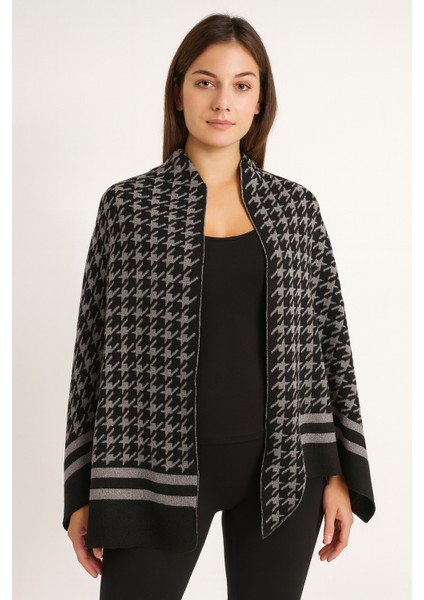 Triko Şal Çift Taraflı Pamuklu Omuz Şalı 170X60CM Jakarlı Kadın Şal Anne Hediyelik