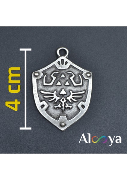 The Legend Of Zelda Kalkan Gümüş Kaplama Kolye Ucu fiyatları